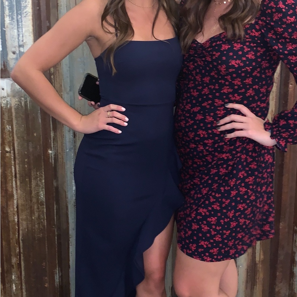 Elegant Navy Blue Dress